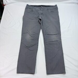 Kuhl Kanvus Jean Straight Pants Mens 40x30 Gray Patina Dye Outdoor Hiking Canvas